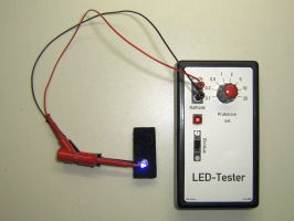 LED-Tester in Betrieb